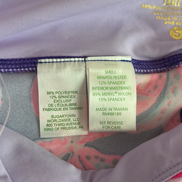 Lilly Pulitzer UPF 50+ Jolena Weekender Legging Royal Purple Wild Child Size S - Picture 8 of 17